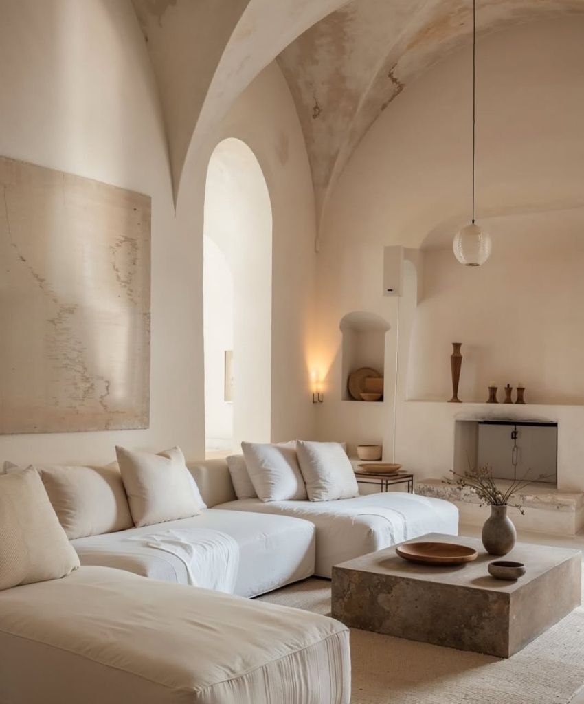 Serene Minimalist Boho Lounge