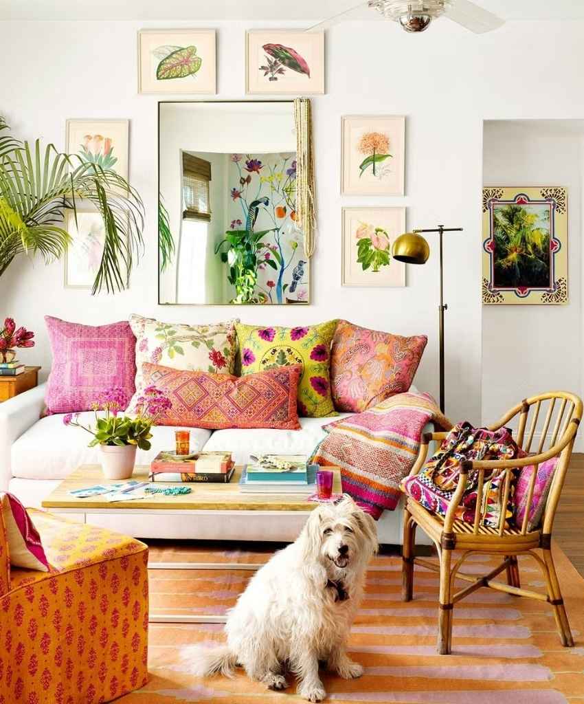 Vibrant Colorful Living Space
