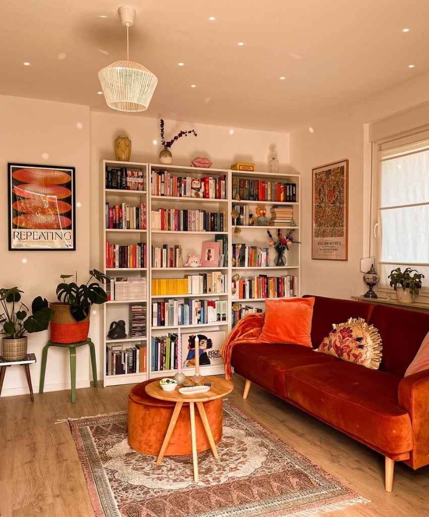 Warm Terracotta Reading Nook