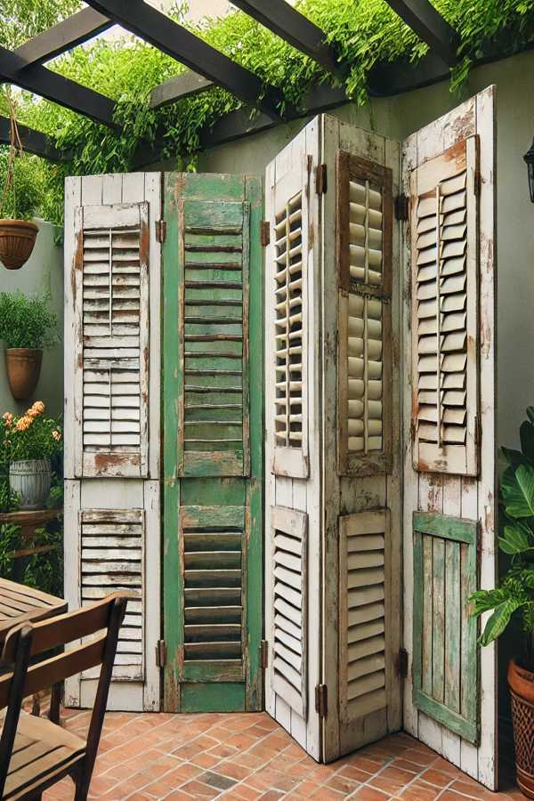 Recycled Shutter Screens