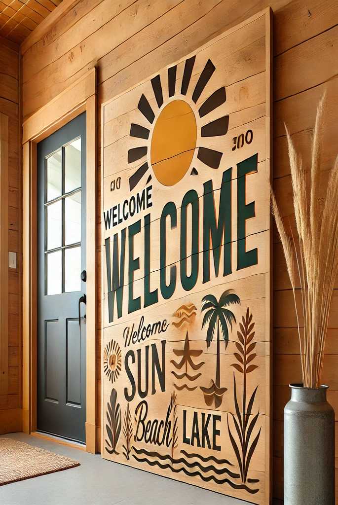 Display a Welcome Sign