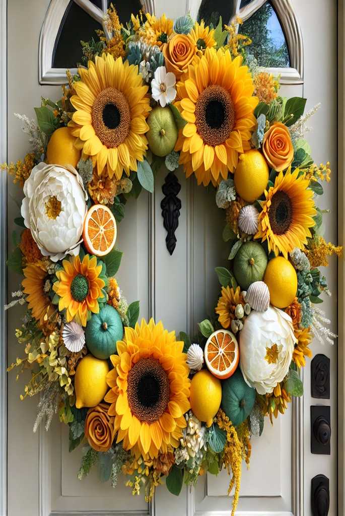 Hang Vibrant Summer Wreaths