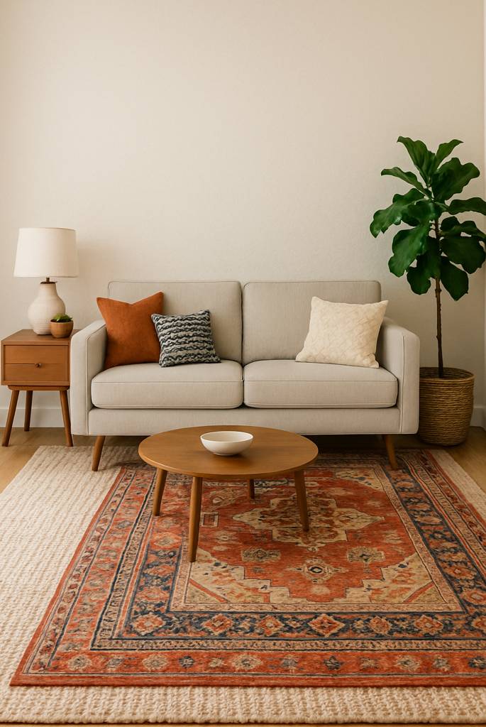 Layer Rugs for Texture