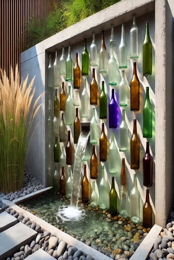 Glass Bottle Fountain