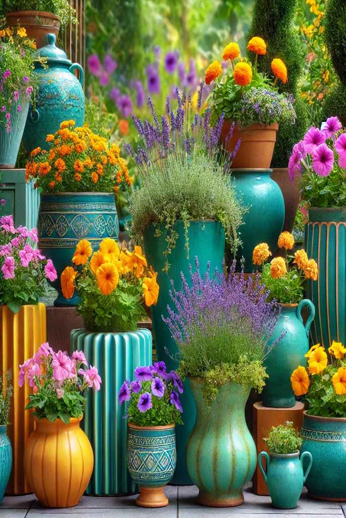 Colorful Planters and Pots