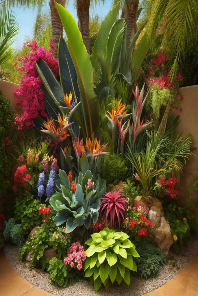 Tropical Corner Oasis