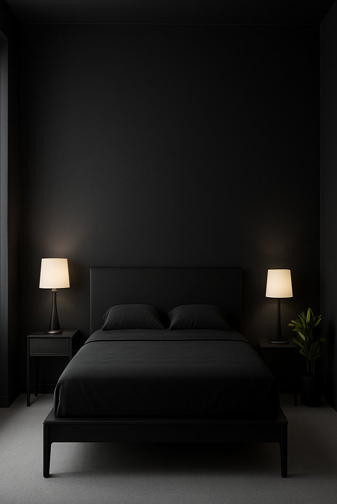 Minimalist Black Bedroom Aesthetic