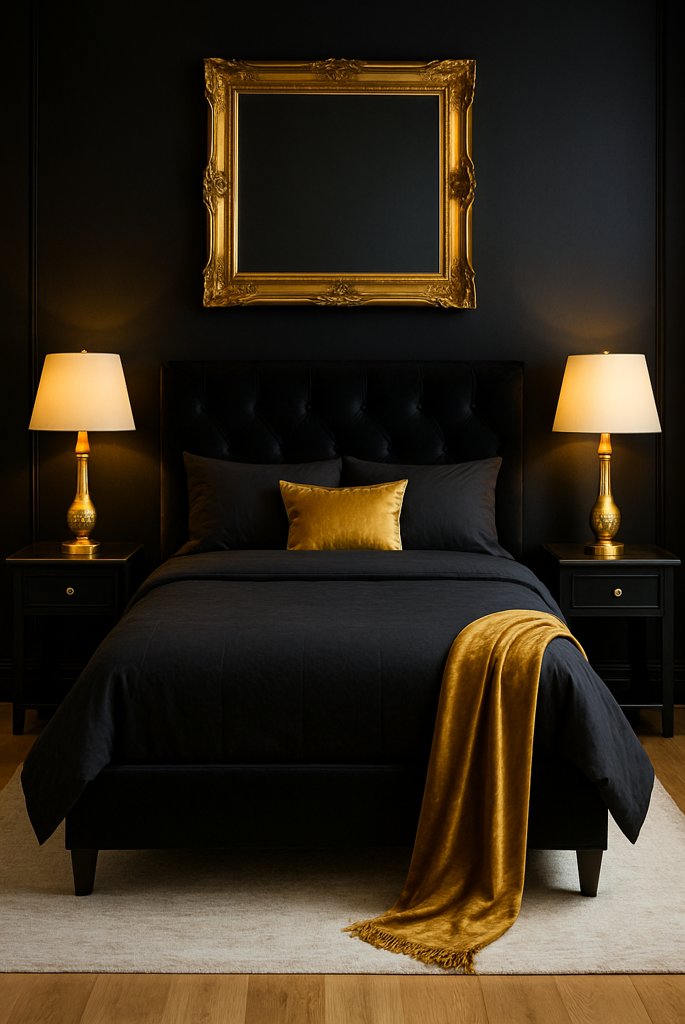 Glamorous Black and Gold Palette