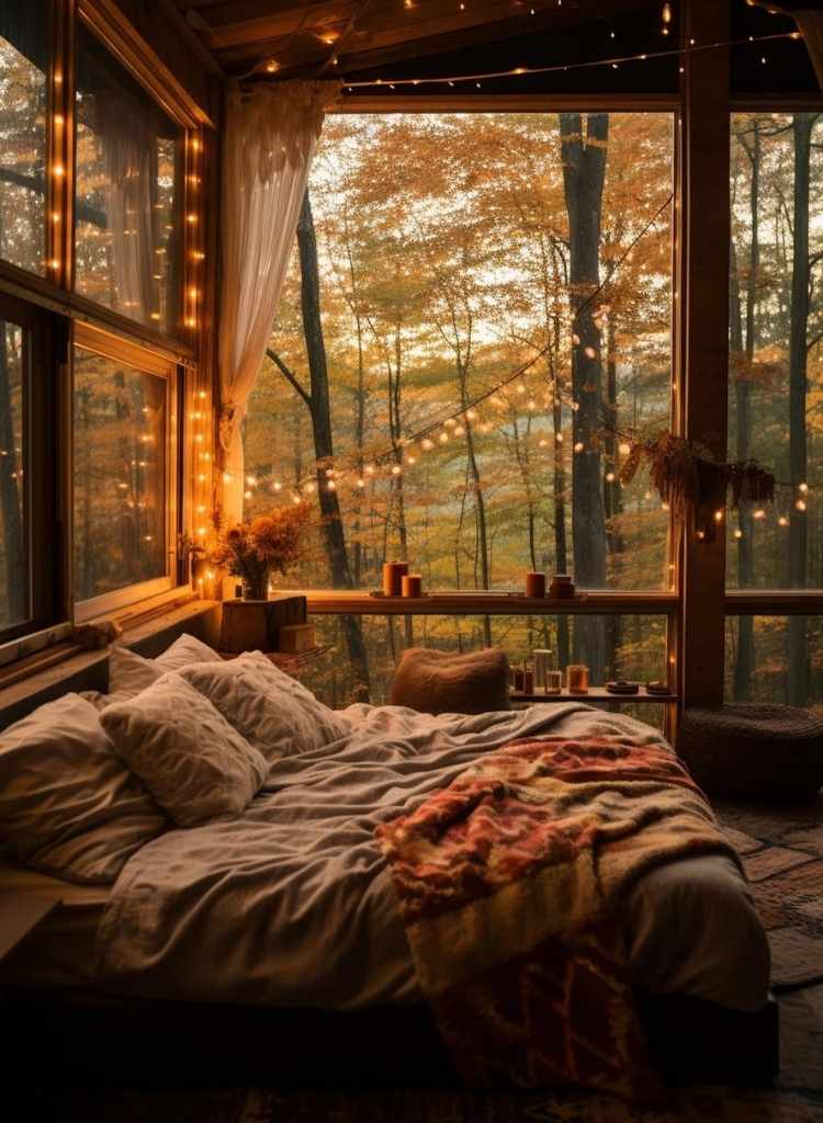 Dark Brown with Autumn Glow