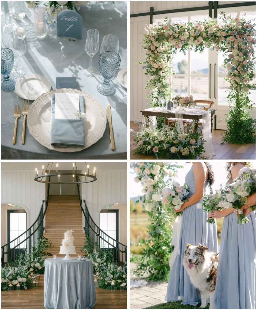 Soft Blue Garden Wedding Inspiration