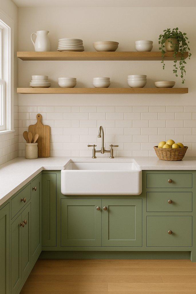 Sage Green Cabinets