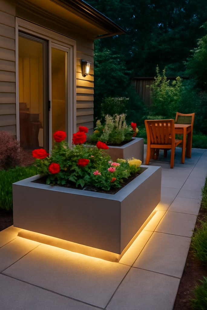 Built-In Patio Planters
