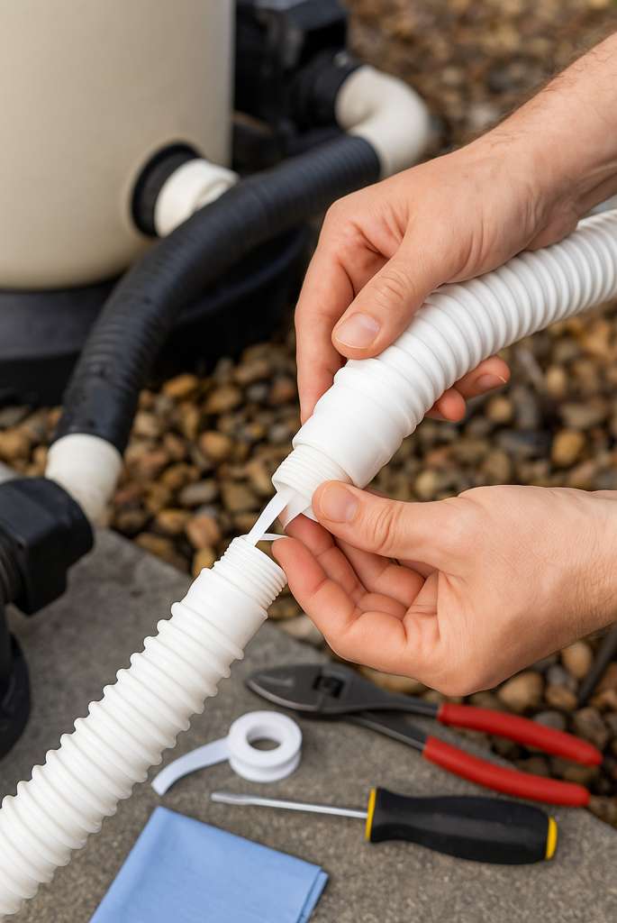 Fixing Leaks in Pool Plumbing or Fittings