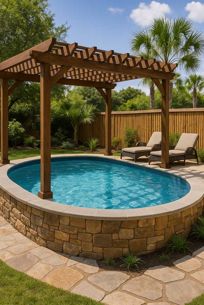 Pergola-Covered Pools