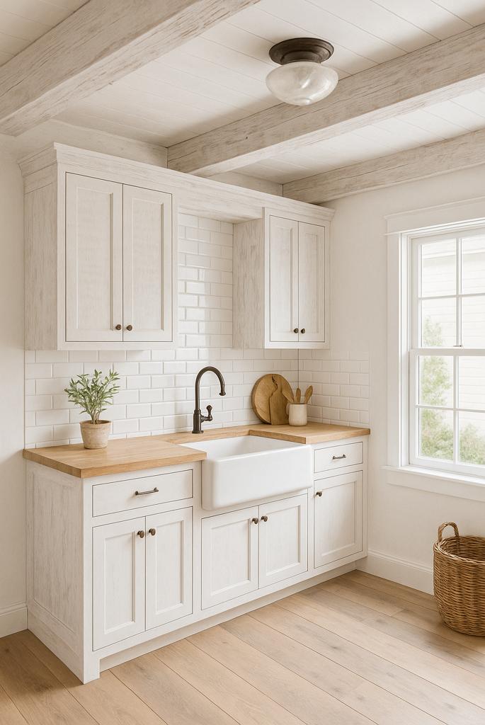 Whitewashed Wood Accents