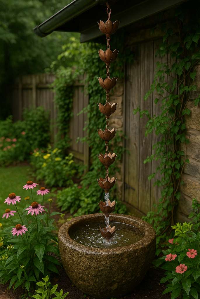 Rain Chain Water Features