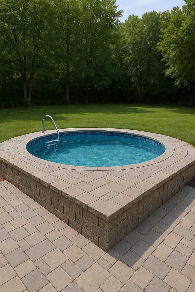 Semi-Inground Pool Illusion
