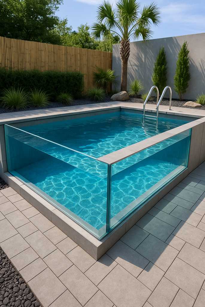 Glass Wall Above Ground Pools