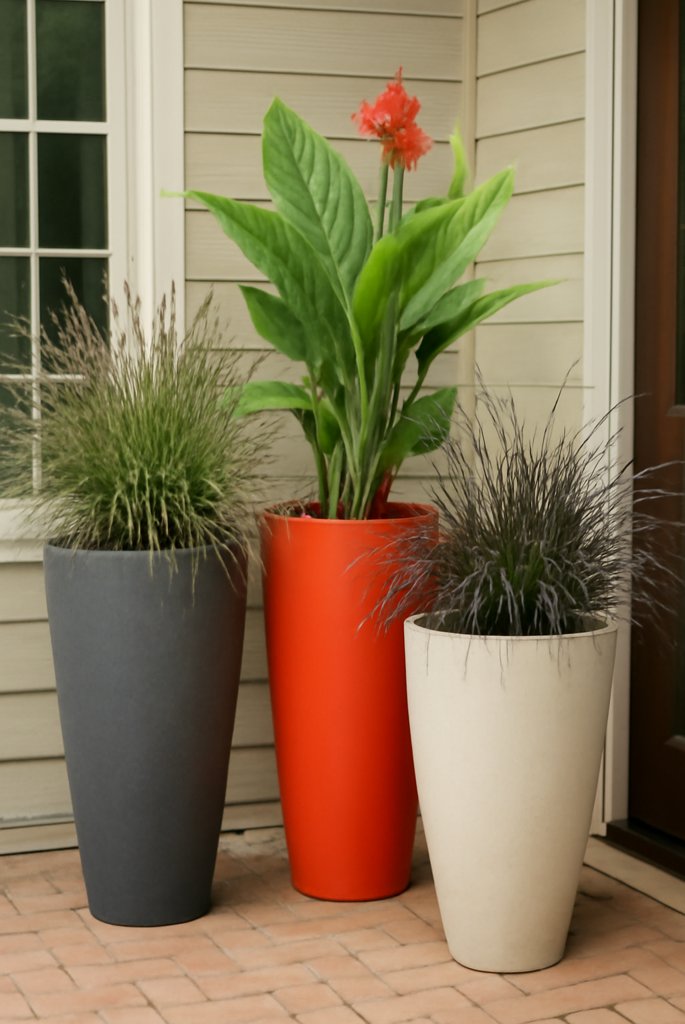 Tall Planters for Drama