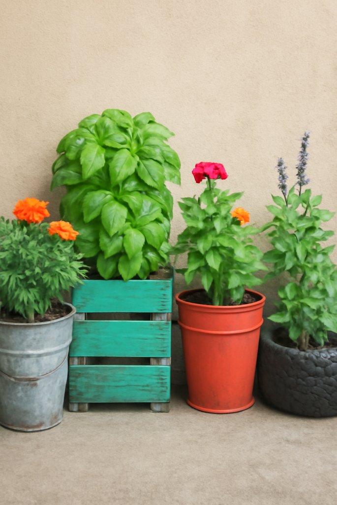 Recycled and Upcycled Pots