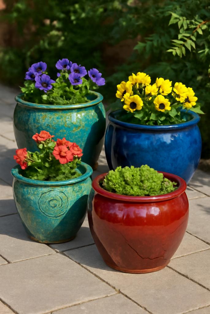 Ceramic Glazed Pots
