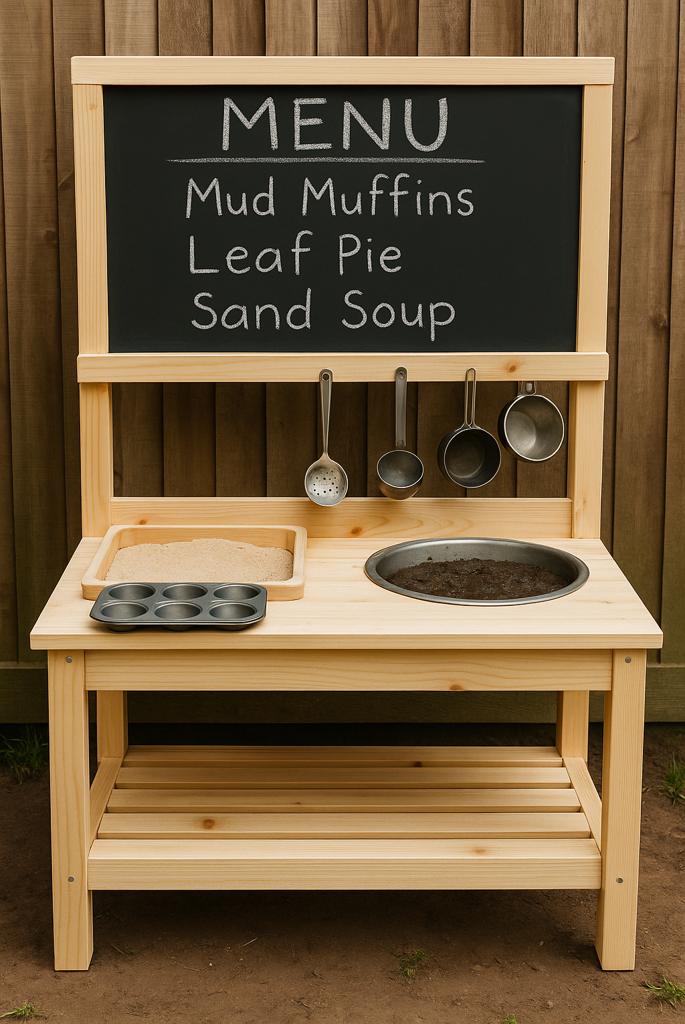 Mud Kitchen with Blackboard Menu