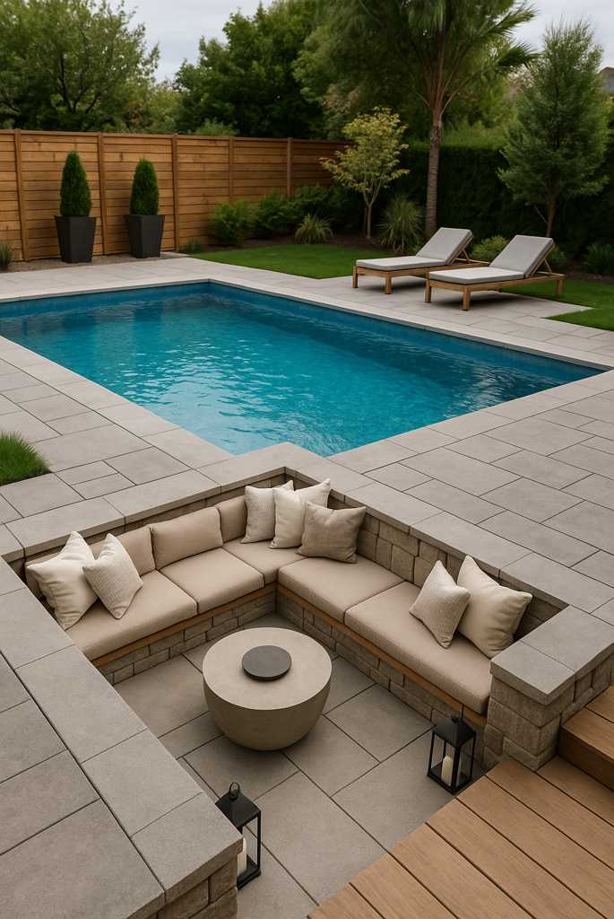 Sunken Lounge Pit Poolside