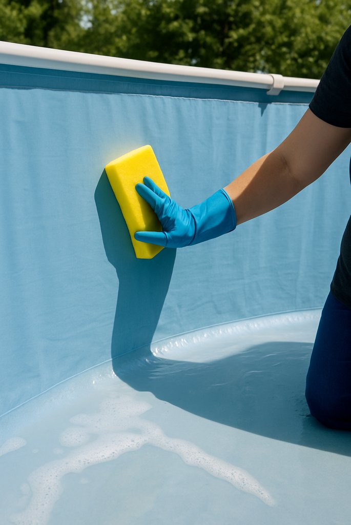 Clean the Pool Walls and Floor