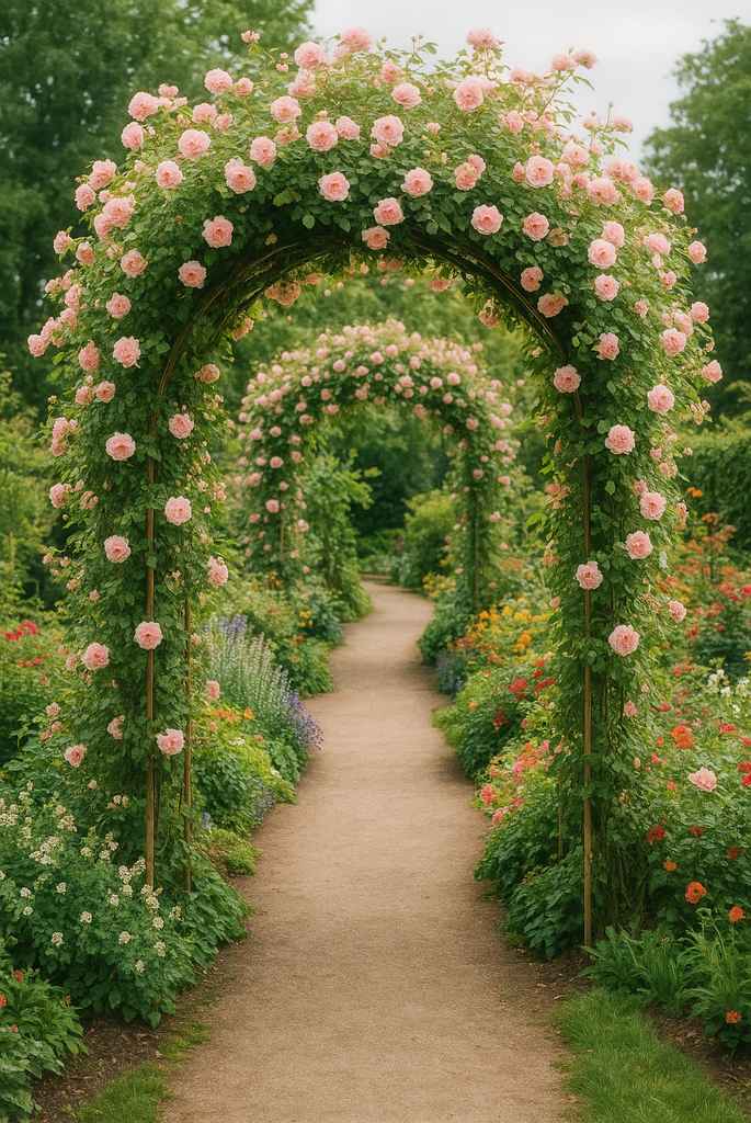 Flower-Covered Archways