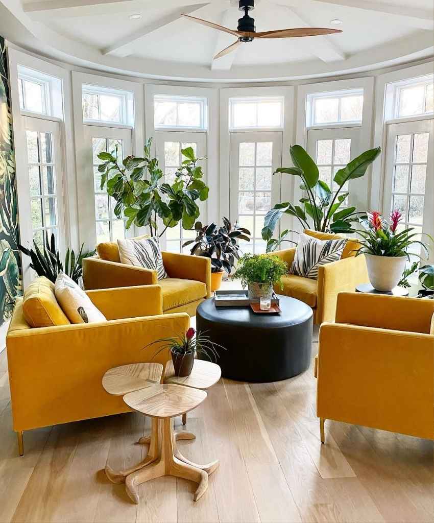 Bright Sunroom Armchair Set