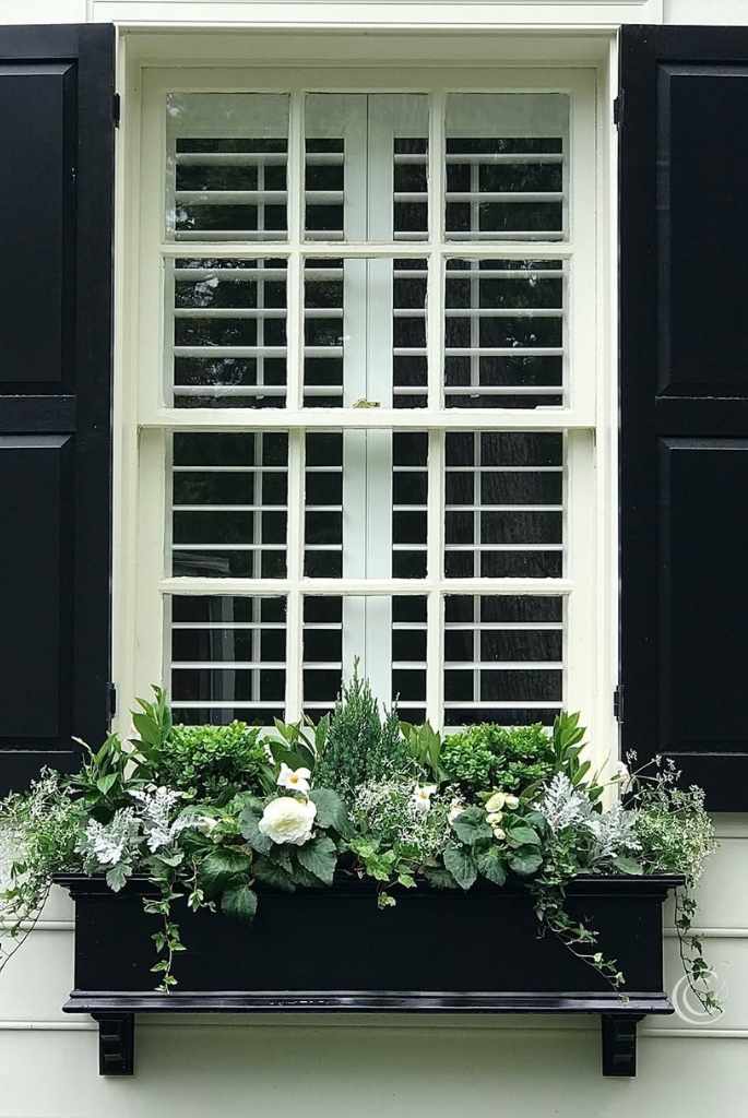 Classic Black Window Flower Box