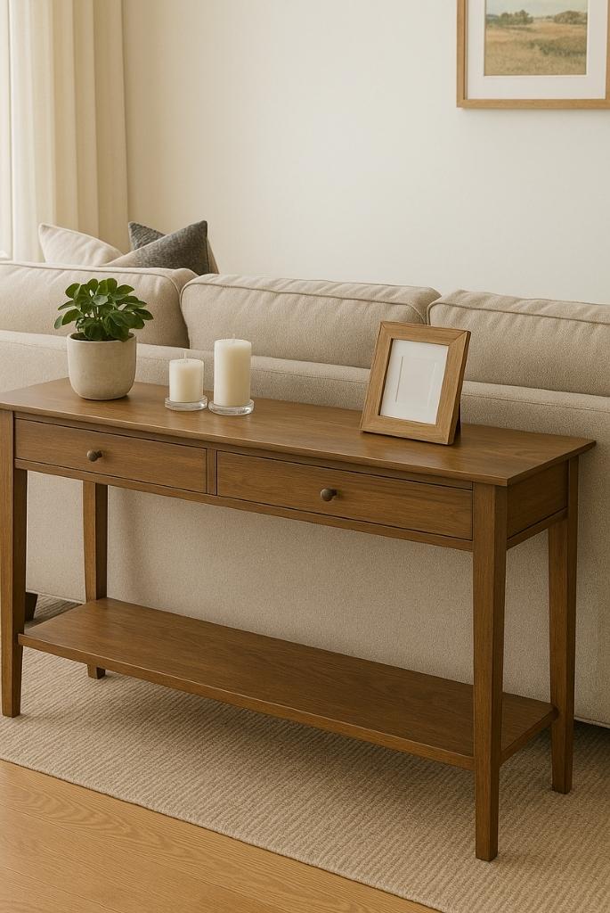 Console Table Behind Sofa