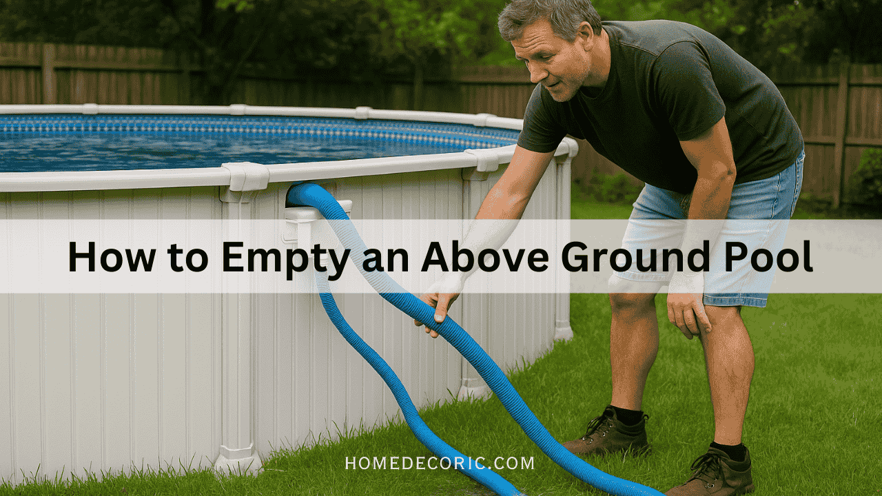 How to Empty an Above Ground Pool