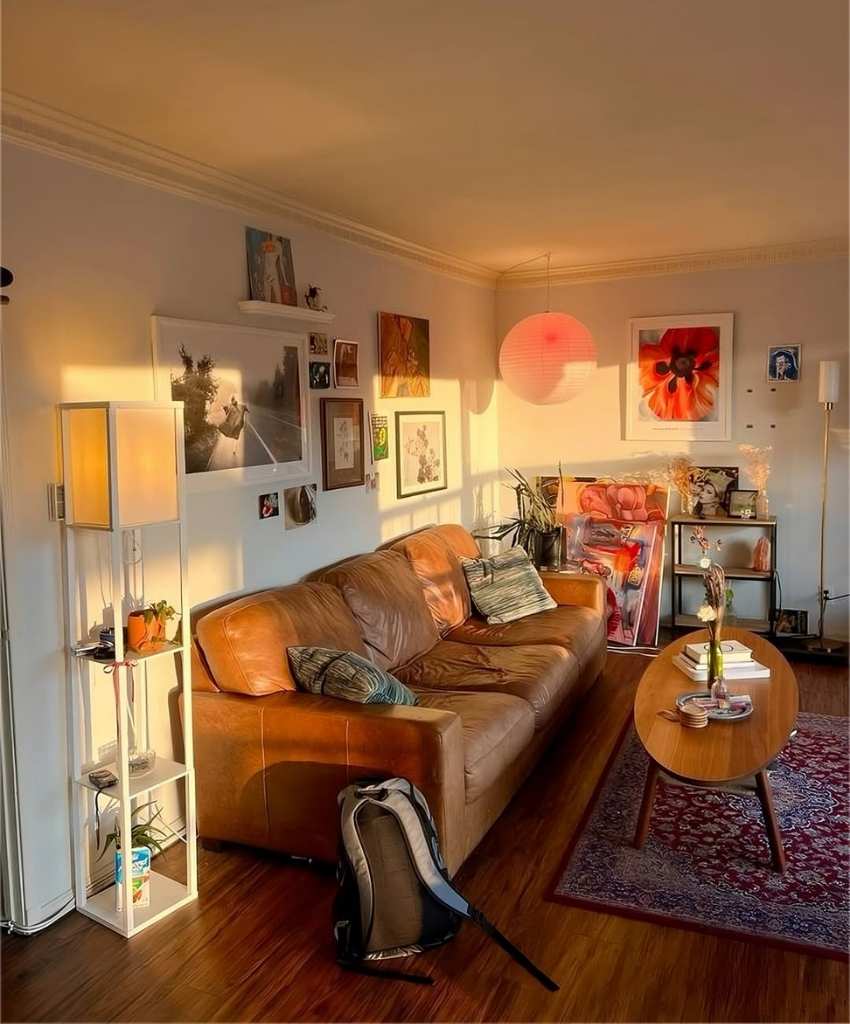 Vintage Leather Sunroom Sofa