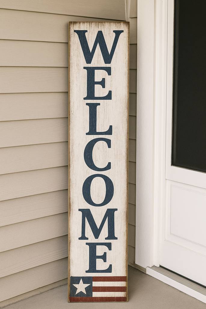 Rustic Porch Welcome Sign
