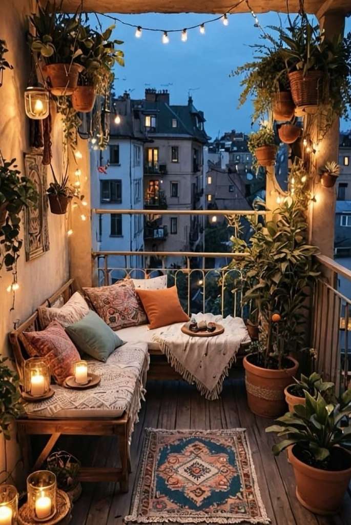 Boho Glow Balcony