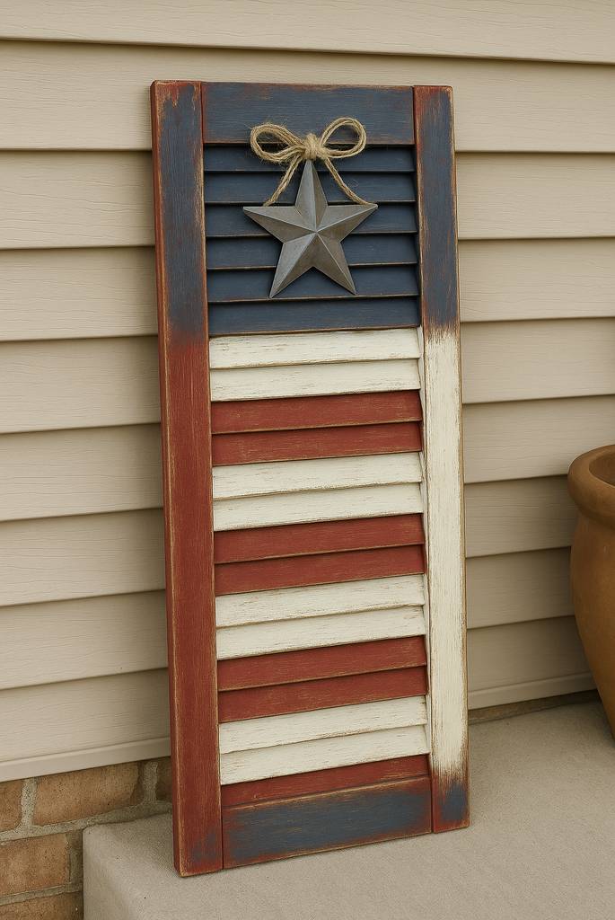 Patriotic Window Shutters