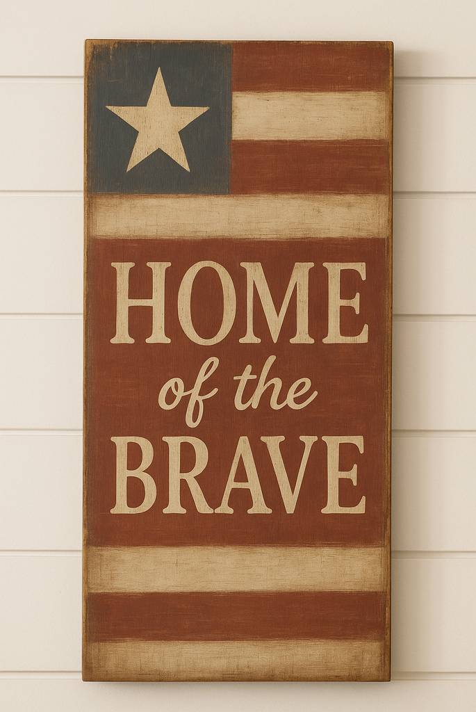 Hand-Painted Patriotic Signs