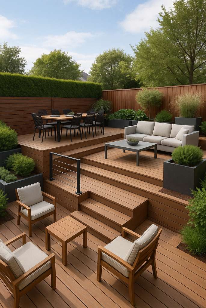 Multi-Level Seating Area