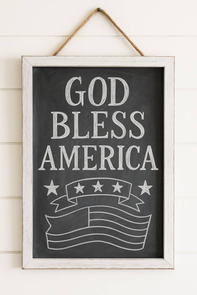 Patriotic Farmhouse Chalkboard