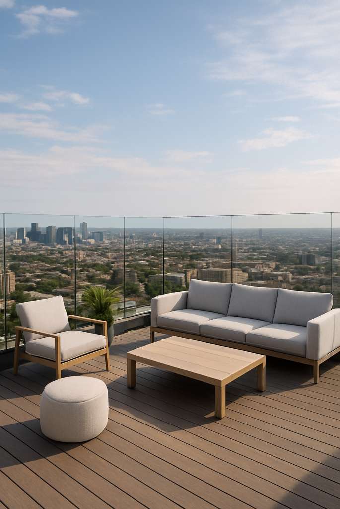 Glass Railing Panoramic View