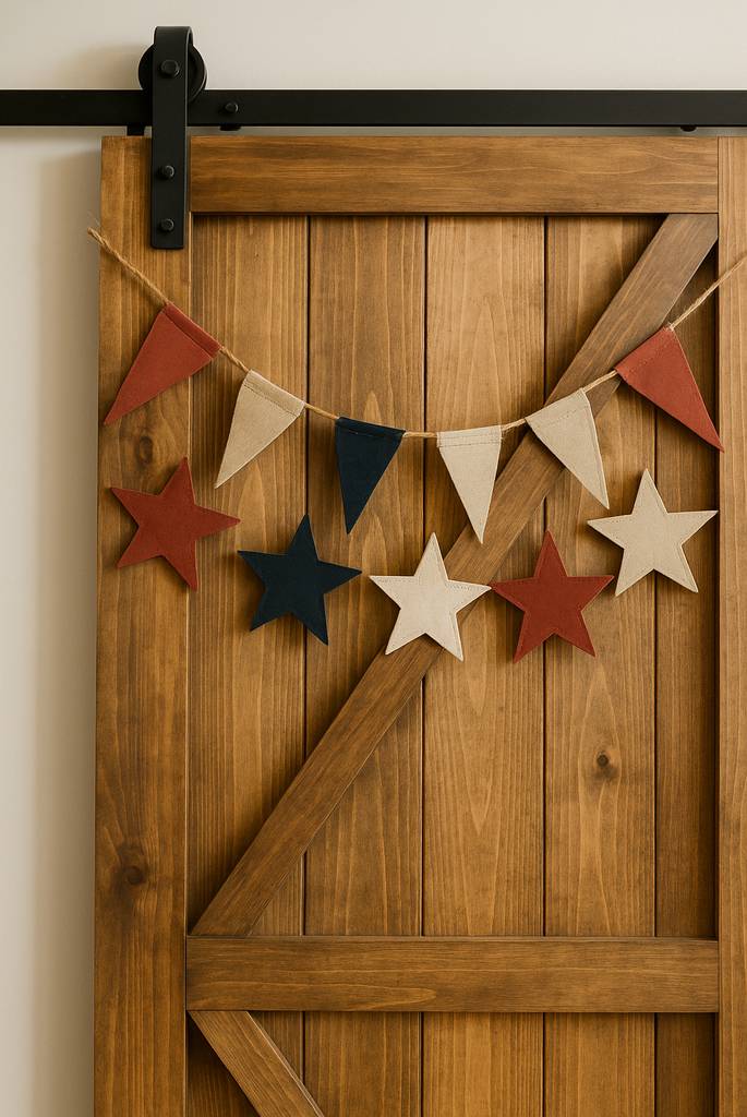 Barn Door Banner Display