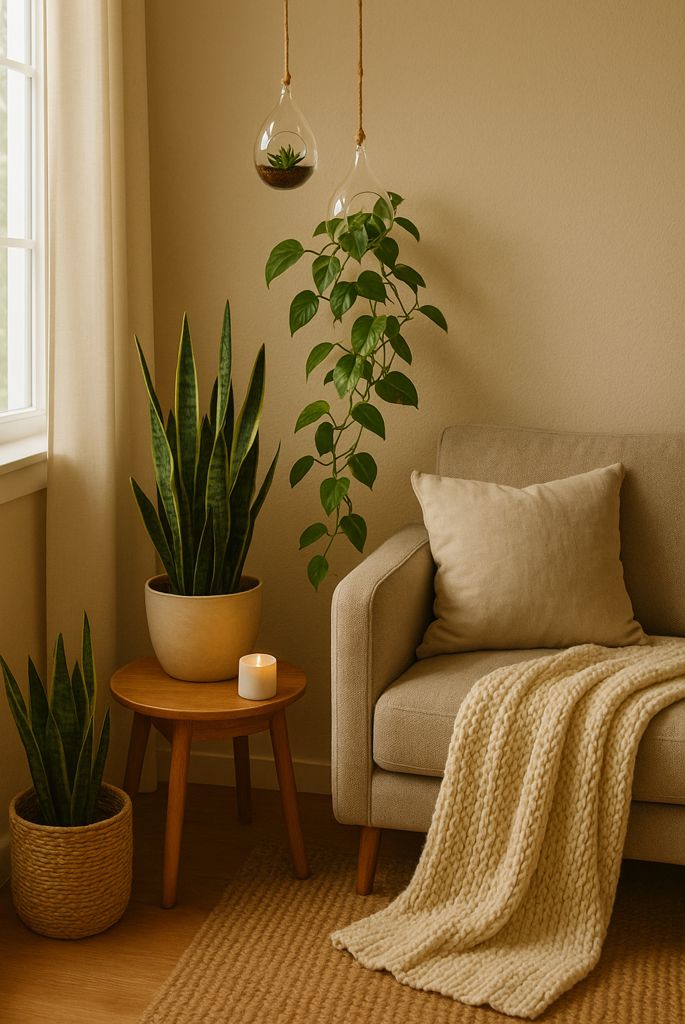 Greenery in corner