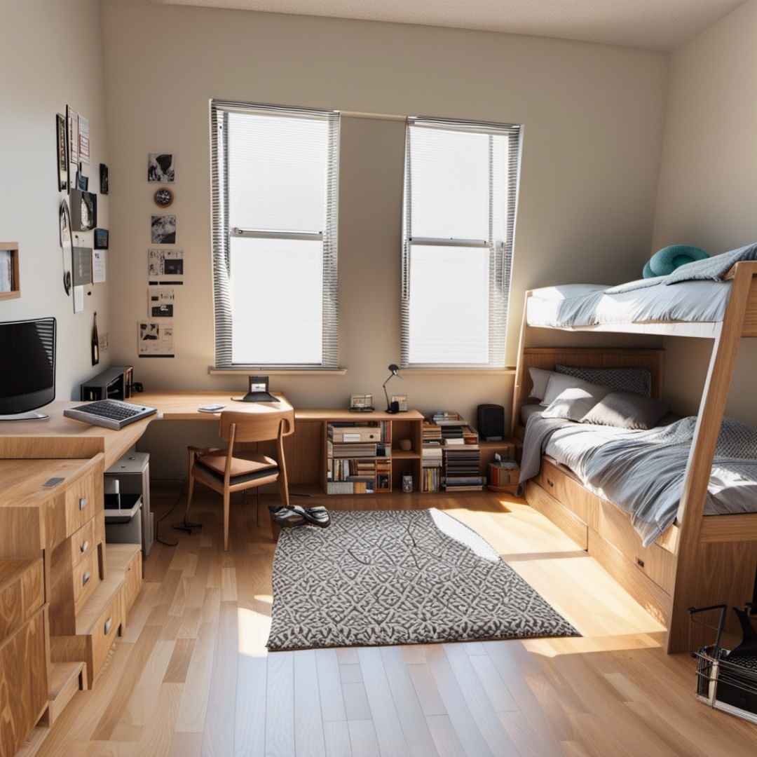 Budget-Friendly Bunk + Workspace Combo