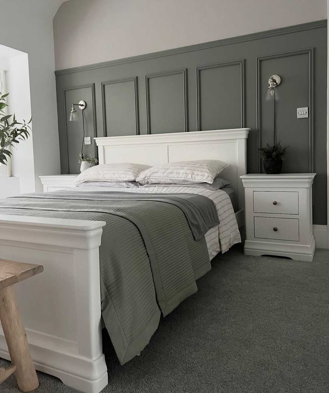 Classic Wainscoting Bedroom