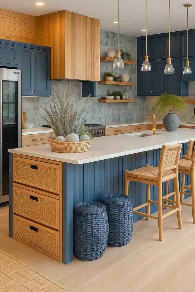 Coastal Blue Kitchen