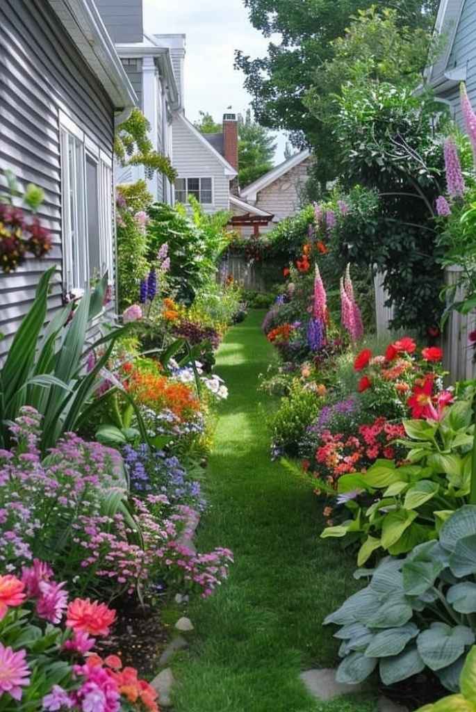 Colorburst Side Garden Path