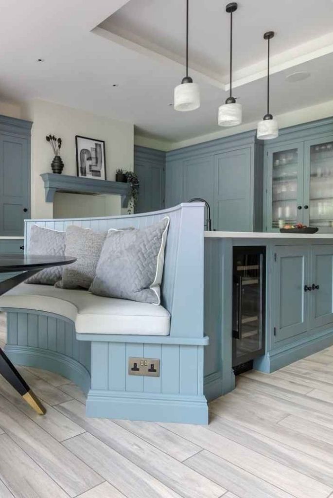 Contemporary Blue Kitchen