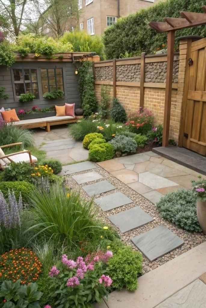 Courtyard Garden with Lounge Shed