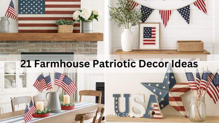 21 Farmhouse Patriotic Decor Ideas